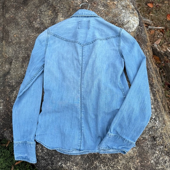 American Eagle Outfitters Light Blue Button Down Shirt - Picture 2 of 7